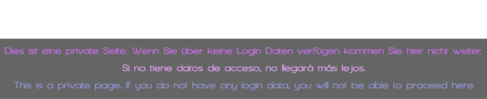 login information